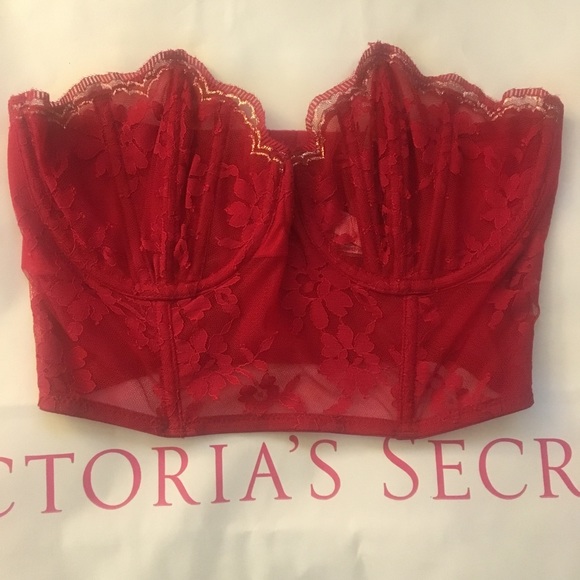 NWT Victoria’s Secret Dream Angels strapless red - Picture 5 of 9